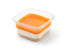 Пирожное "Чизкейк маракуйя-облепиха"