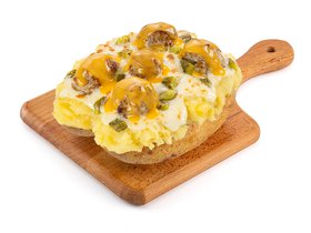 Гриль Чиз с фрикадельками и сырным соусом