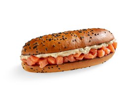 Сэндвич с красной рыбкой